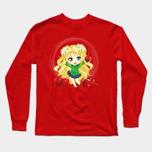 cherry girk Long Sleeve T-Shirt